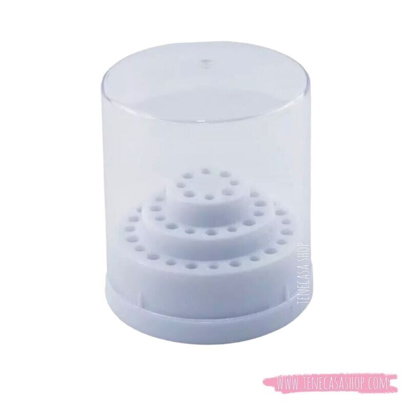 Porta fresas de Manicura Blanco pequeño