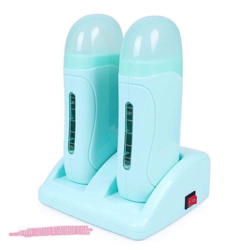 Fundidor de Cera Tibia Roll-On Doble turquesa