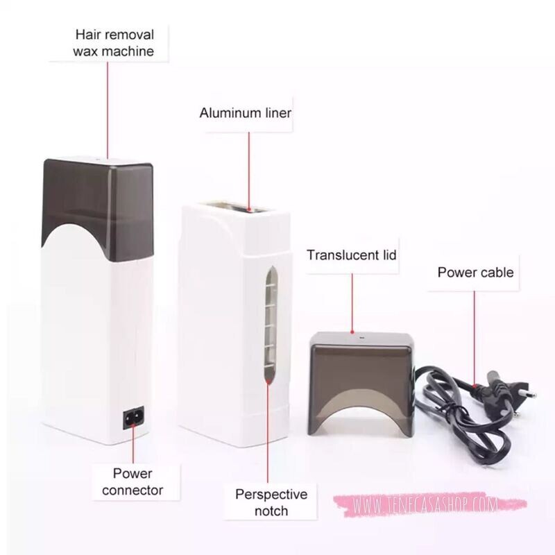 Fundidor de cera Tibia Roll-On negro/blanco
