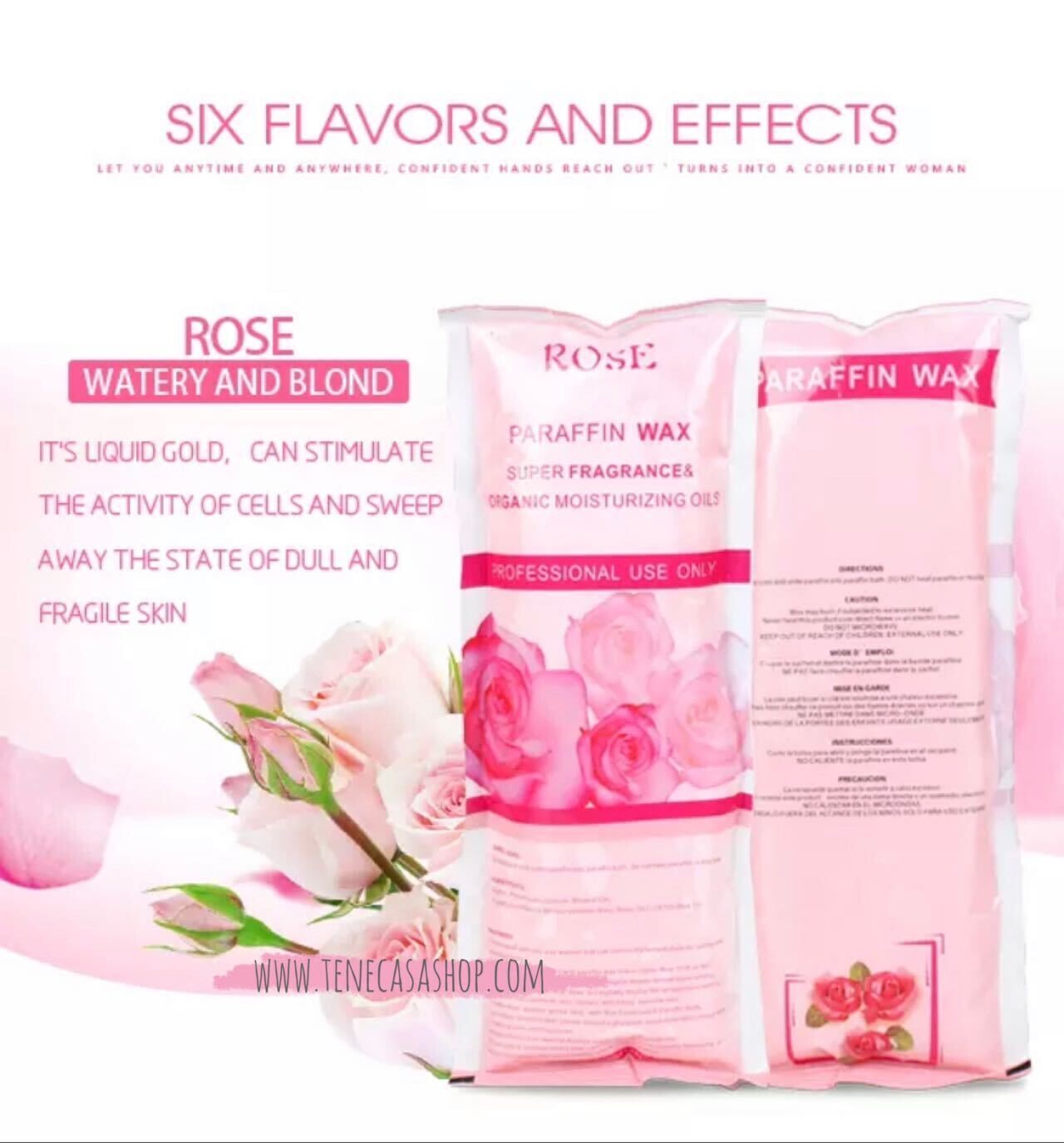 Parafina Bloque Rosa 450g