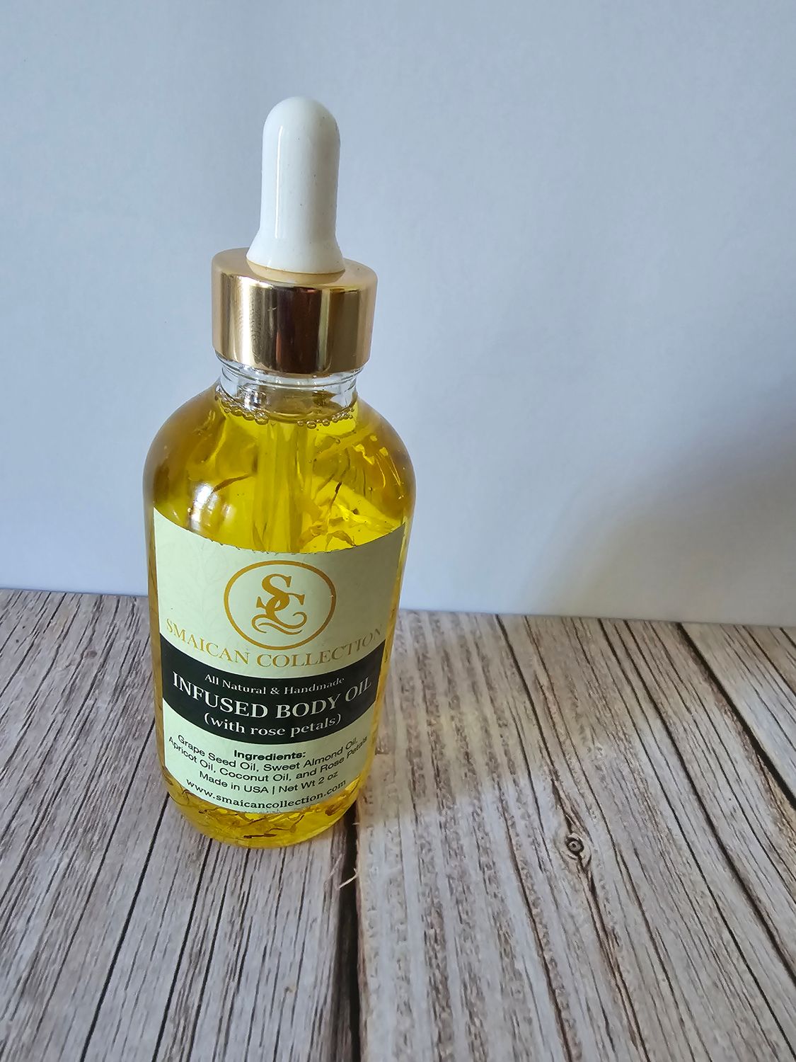Infused body oil love spell scent