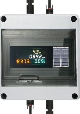 DC Stromzähler DC600V/15A + Sicherungstrennschalter