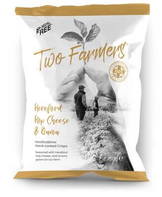 HEREFORD HOP CHEESE & ONION CRISPS, TWO FARMERS (SHARING BAG)