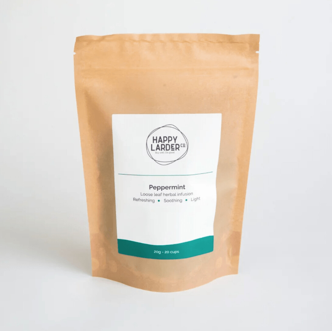 PEPPERMINT LOOSE LEAF HERBAL INFUSION, HAPPY LARDER CO