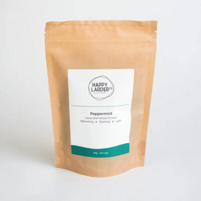 PEPPERMINT LOOSE LEAF HERBAL INFUSION, HAPPY LARDER CO