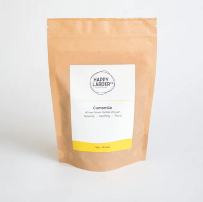 CAMOMILE LOOSE LEAF HERBAL INFUSION, HAPPY LARDER CO