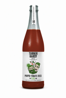 THE PURE ONE PROPER TOMATO JUICE, TURNER HARDY & CO