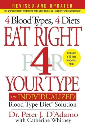 Eat right for your Blood type by Dr Peter J. D&#39;adamo. Hard Cover