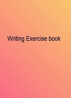 Mandarin Writing Exercise book