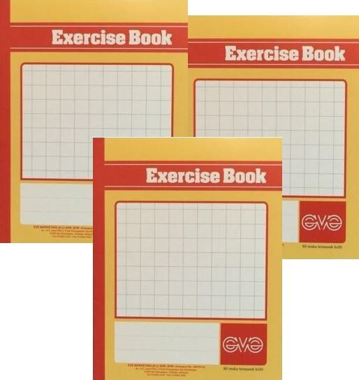 Chinese Character Writing Book - Medium Square (Set of  3 copies)