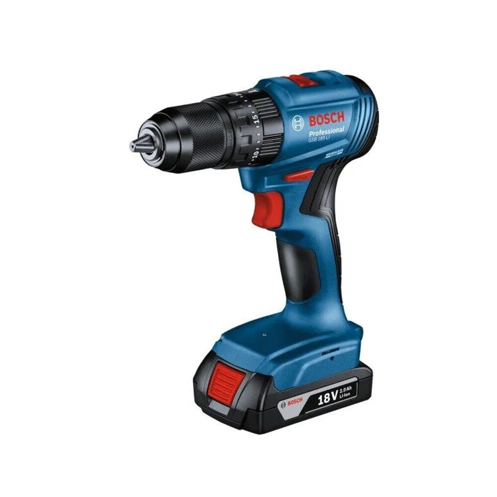 สว่านไร้สายกระแทก BOSCH รุ่น GSB185-LI 18V. พร้อมแบตฯ 2 ก้อน