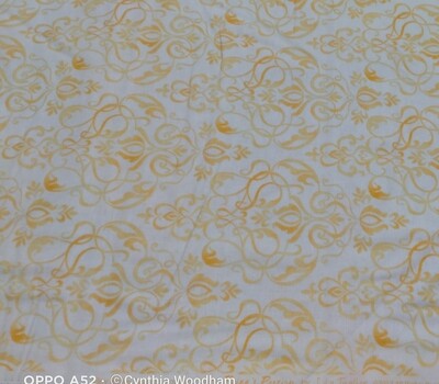 Paiges Passion Yellow Scroll Fabric