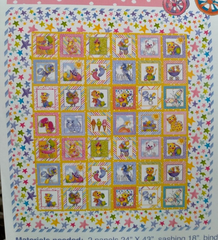 Happy Baby Panel Quilt Kit