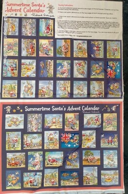 Devonstone Summertime Santa's Advent Calendar Panel