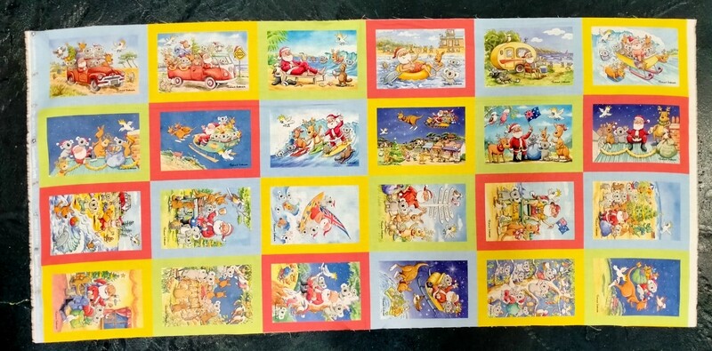 Devonstone Summertime Santa Postcard Panel Devonstone Summertime Santa Postcard Panel