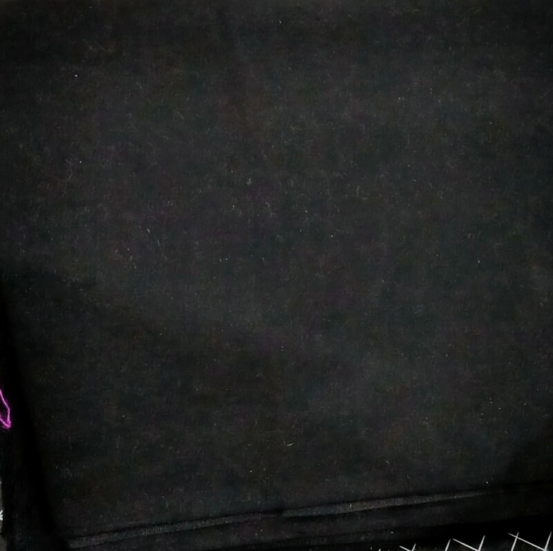 Wideback Plain Black Fabric