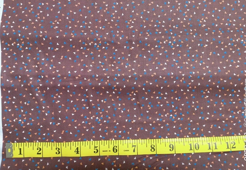 Fiesta Scattered Triangles Fabric -End of Bolt