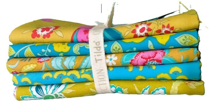 Tilda Bloomsville Fat Quarter Bundle - Yellow