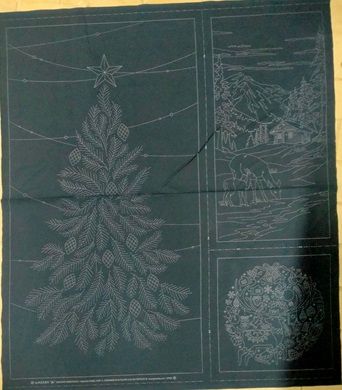 Season's Greeting 2 Christmas Sashiko Panel Set Season's Greeting 2 Christmas Sashiko Panel Set