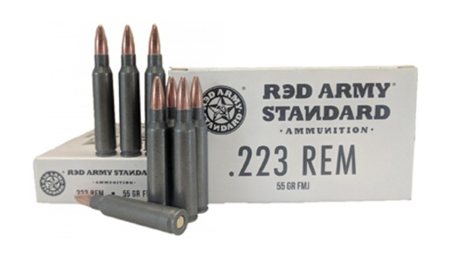 RED ARMY Steel 223REM 55gr FMJ 20BOX