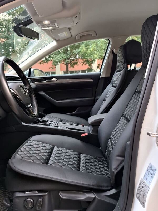 2 x Huse Scaune pentru Masini Auto Universal Negru Piele