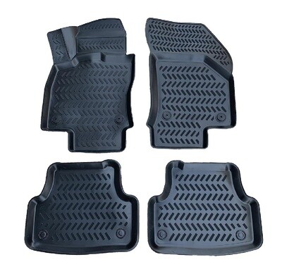 ​AUDI A3 2013-2020 Negru Covorase Cauciuc 4 Bucati 3D