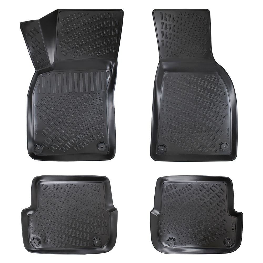 ​AUDI A4 B6 2000-2004 Negru Covorase Cauciuc 4 Bucati 3D