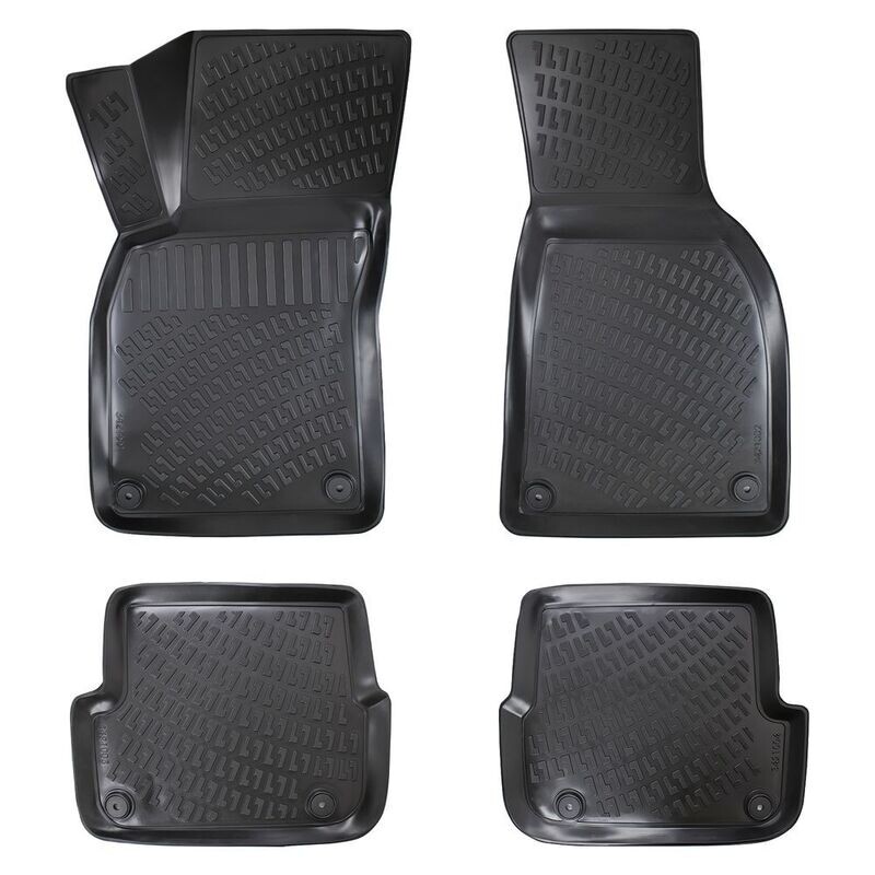 ​AUDI A4 B6 2000-2004 Negru Covorase Cauciuc 4 Bucati 3D