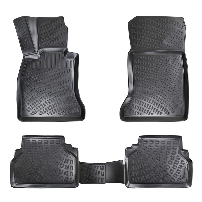 BMW 5 E39 95-03 Negru Covorase Cauciuc 4 Bucati 3D