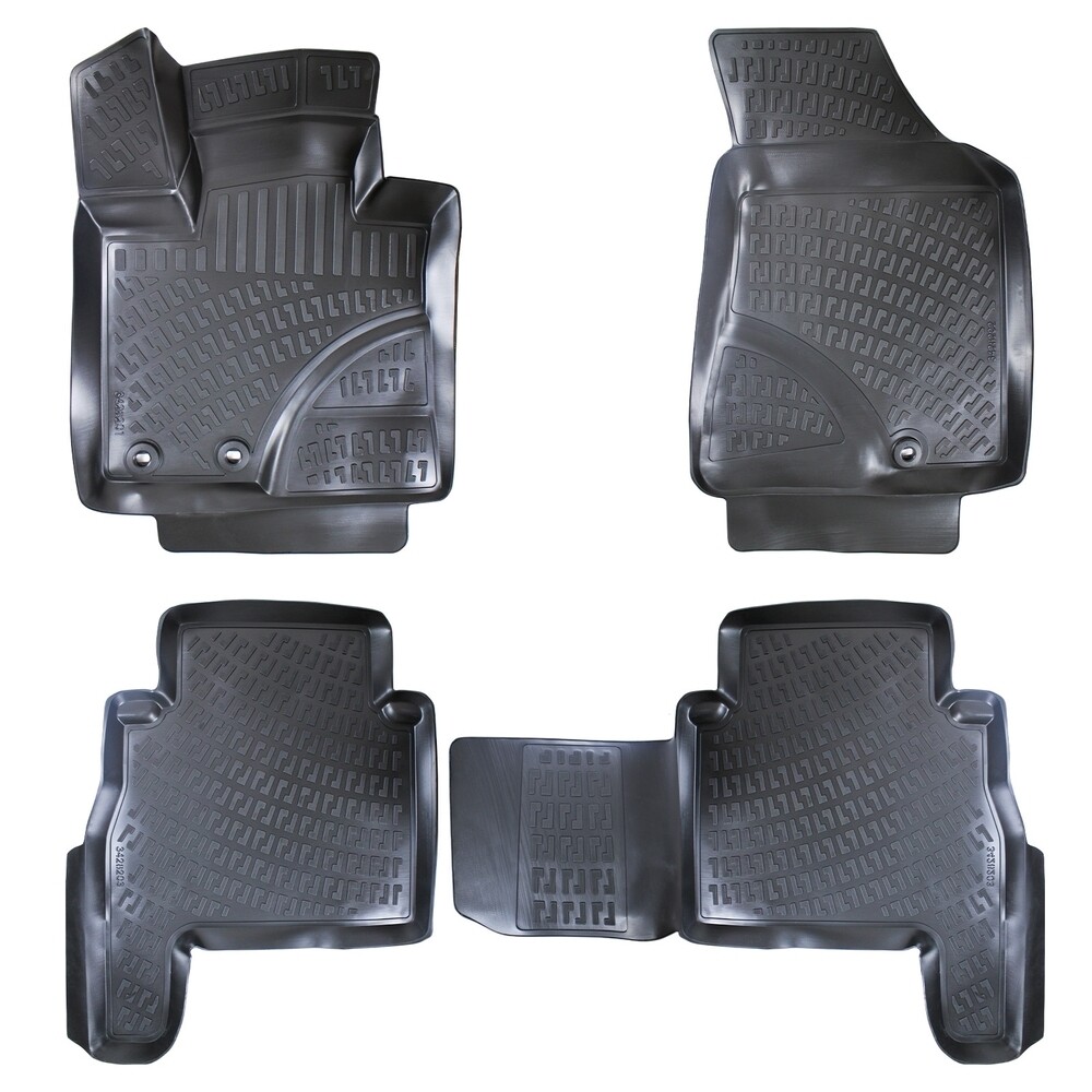 KIA SORENTO 10-15 Covorase Cauciuc pentru Negru 4 Bucati 3D