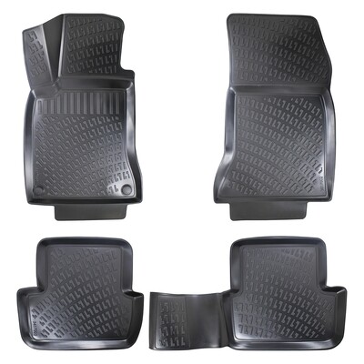 MERCEDES A CLASS W177 2018+ Covorase Cauciuc pentru Negru 4 Bucati 3D