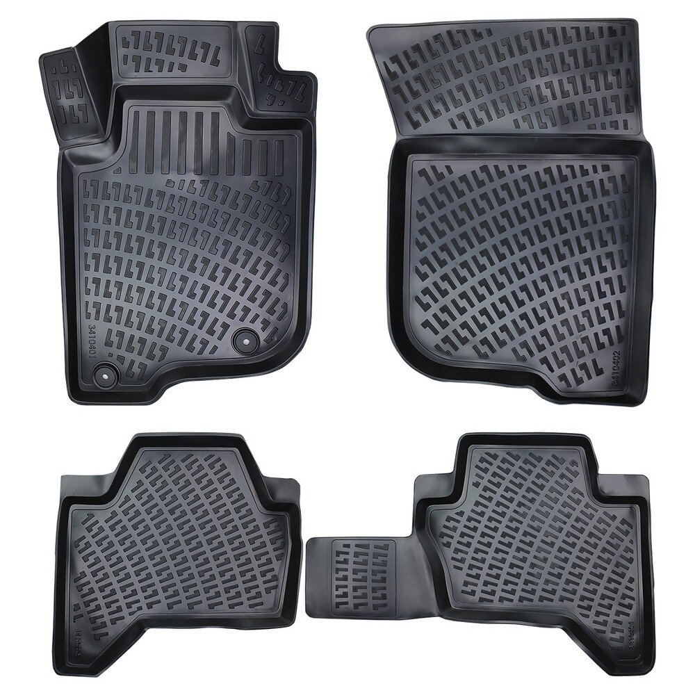 MITSUBISHI L200 Negru Covorase Cauciuc 4 Bucati 3D