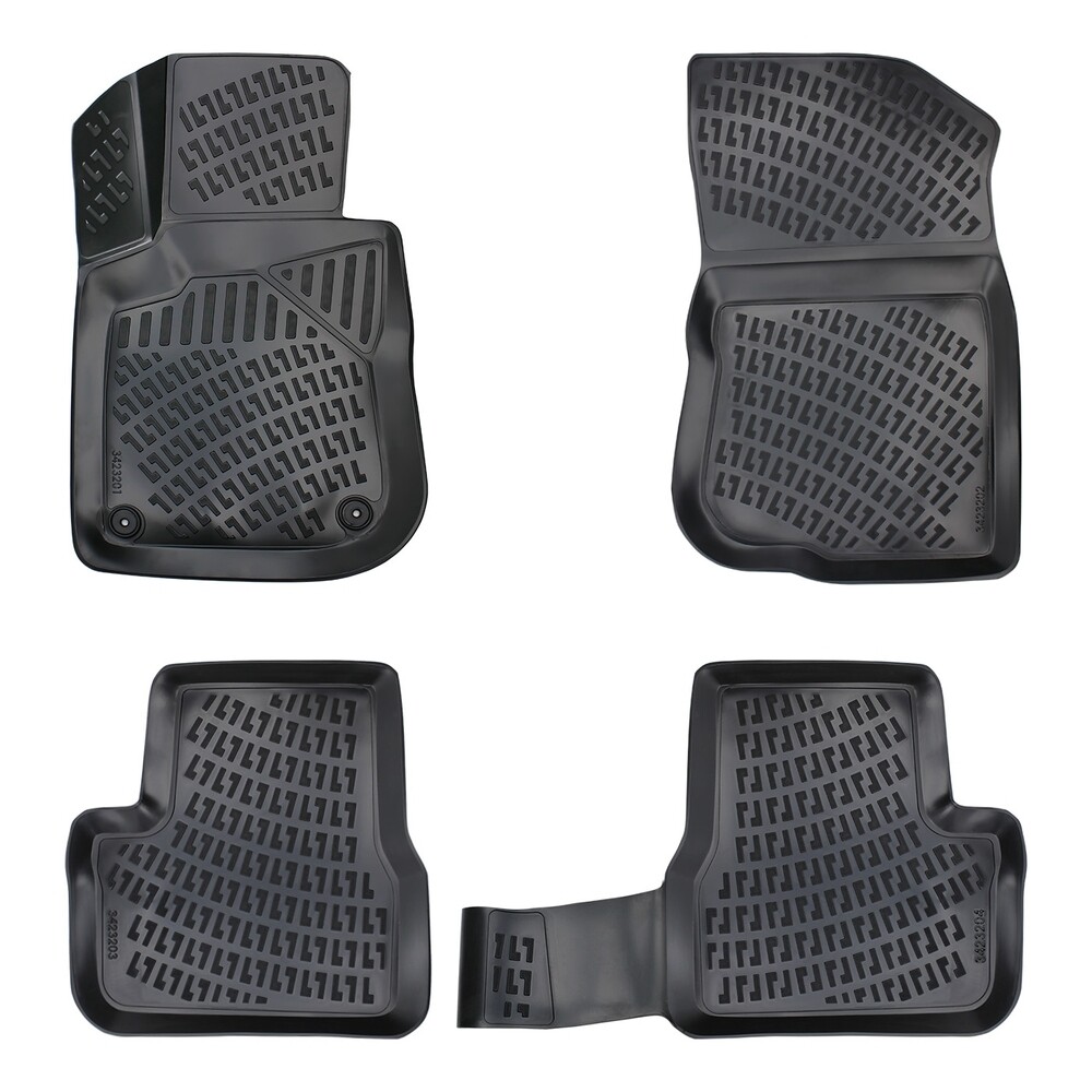 PEUGEOT 208 12-19 Negru Covorase Cauciuc 4 Bucati 3D
