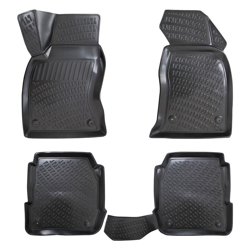 ​AUDI A6 C5 97-04 Negru Covorase Cauciuc 4 Bucati 3D