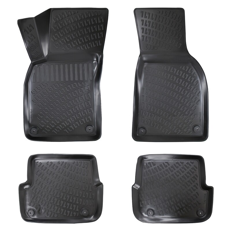 ​AUDI A6 C6 04-11 Negru Covorase Cauciuc 4 Bucati 3D