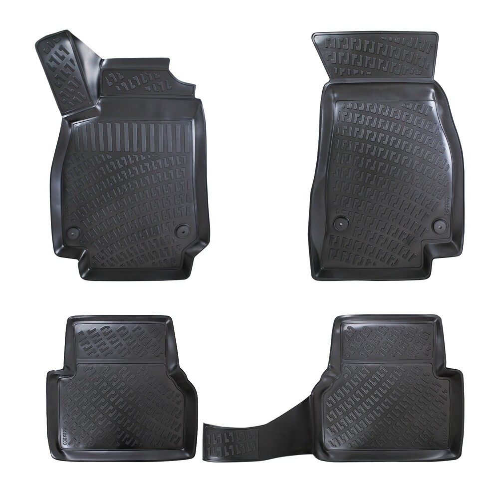 ​AUDI A6 C8 2018+ Negru Covorase Cauciuc 4 Bucati 3D
