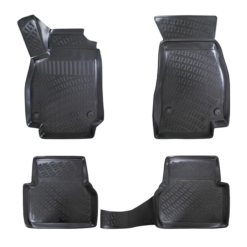 ​AUDI A6 C8 2018+ Negru Covorase Cauciuc 4 Bucati 3D