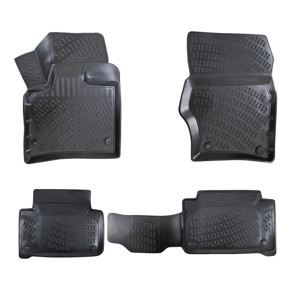 ​AUDI Q7 2005-2015 Negru Covorase Cauciuc 4 Bucati 3D