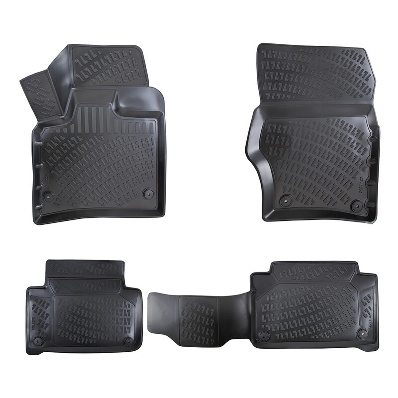 ​AUDI Q7 2005-2015 Negru Covorase Cauciuc 4 Bucati 3D
