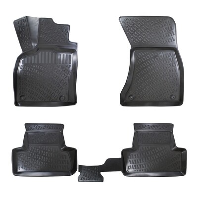 ​AUDI Q5 2009-2017 Negru Covorase Cauciuc 4 Bucati 3D