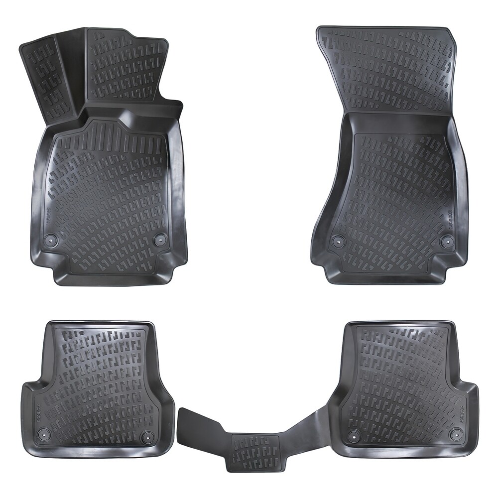 ​AUDI A6 2012-2018 Negru Covorase Cauciuc 4 Bucati 3D
