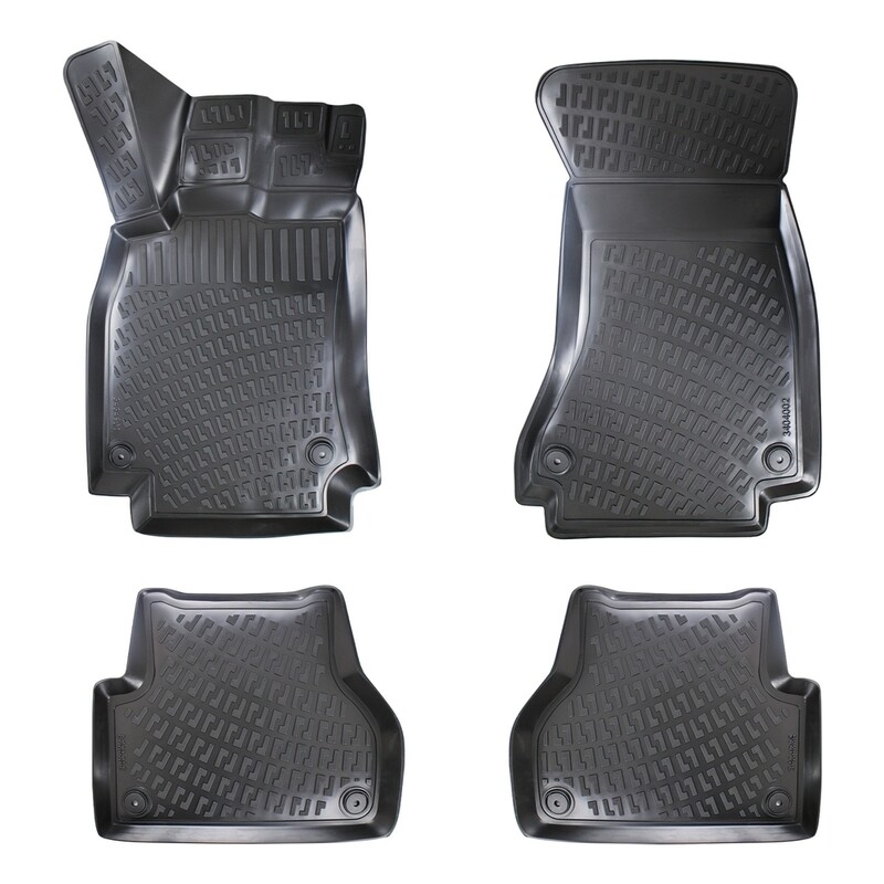 ​AUDI A4 B8 2007-2015 Negru Covorase Cauciuc 4 Bucati 3D