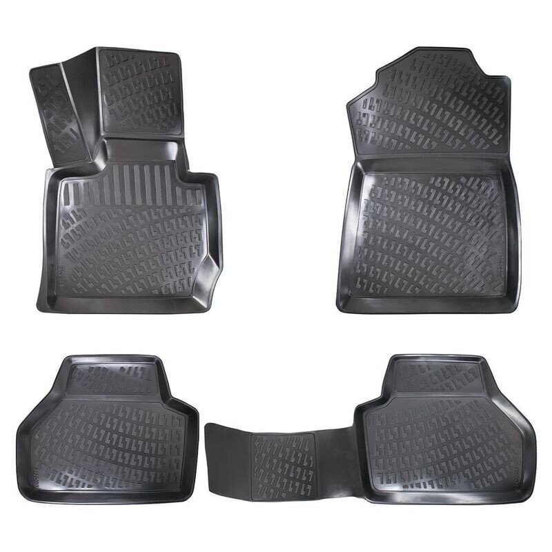 BMW X3 F25 2011-2017 Negru Covorase Cauciuc 4 Bucati 3D