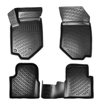 BMW X2 F39 2018+ Negru Covorase Cauciuc 4 Bucati 3D