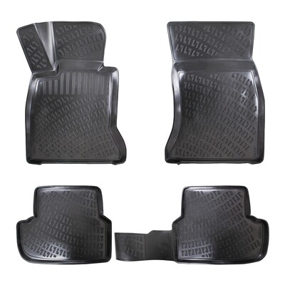 BMW 5 G30/G31 2017-2019 Negru Covorase Cauciuc 4 Bucati 3D