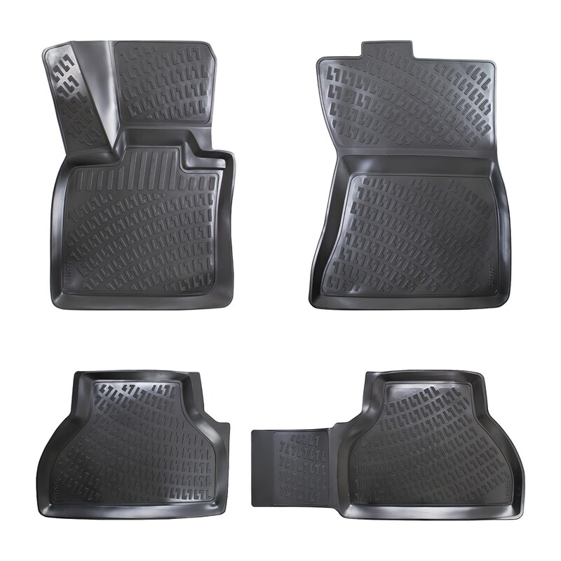 BMW X5 E70 2006-2013 Negru Covorase Cauciuc 4 Bucati 3D