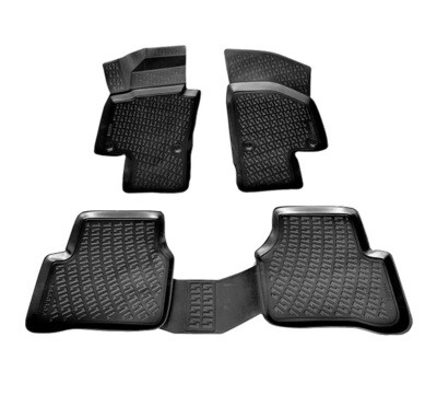 VOLKSWAGEN PASSAT CC 2005-2010 Negru Covorase Cauciuc 4 Bucati 3D