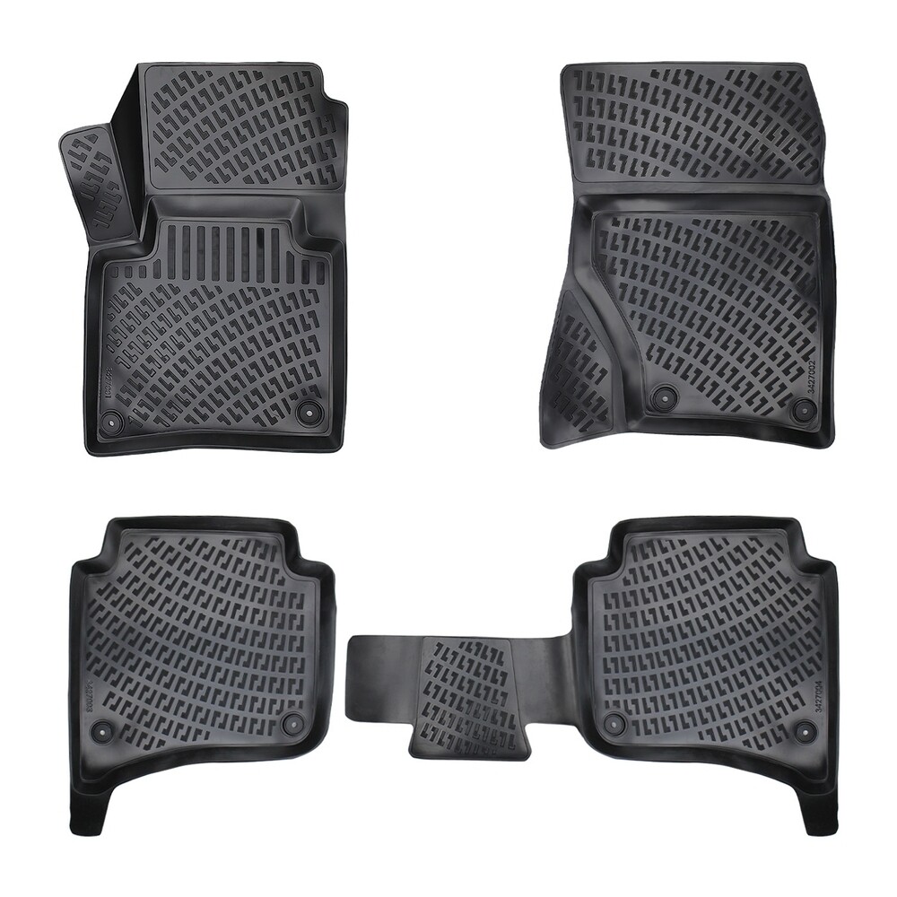 VOLKSWAGEN TOUAREG 2010-2018 Negru Covorase Cauciuc 4 Bucati 3D