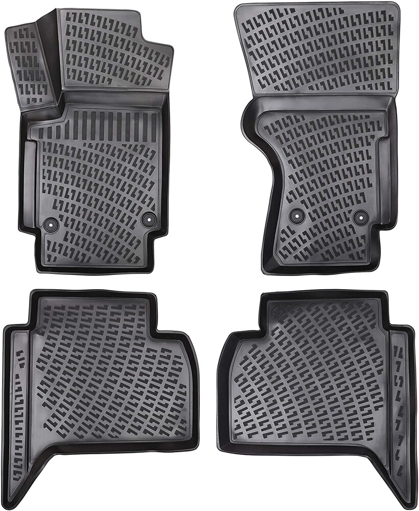 VOLKSWAGEN AMAROK 2010+ Negru Covorase Cauciuc 4 Bucati 3D
