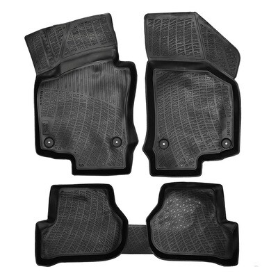 VOLKSWAGEN GOLF V 2003-2008 Negru Covorase Cauciuc 4 Bucati 3D